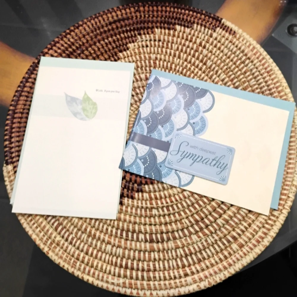 2 Sympathy Cards NEW